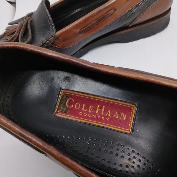 Cole Haan Men's Moccasins Size 9 M Black and Brown - Picture 3 of 9